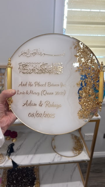 round engagement tray set