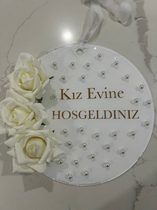 Düğün/Nişan kapı süsü /Wedding door hang