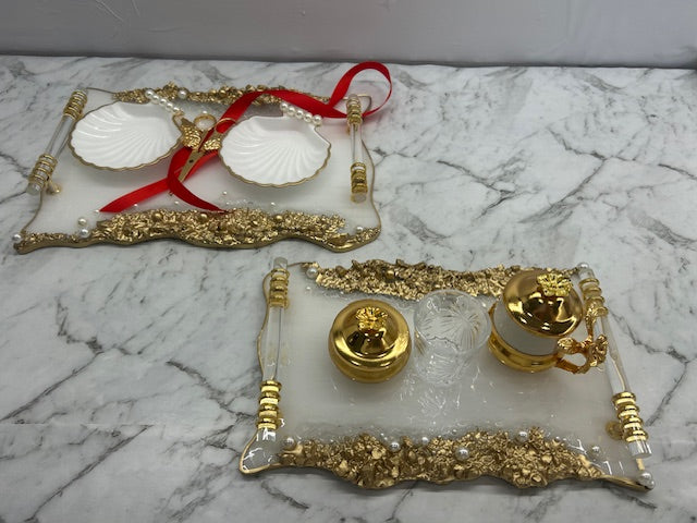 engagement and coffee tray set