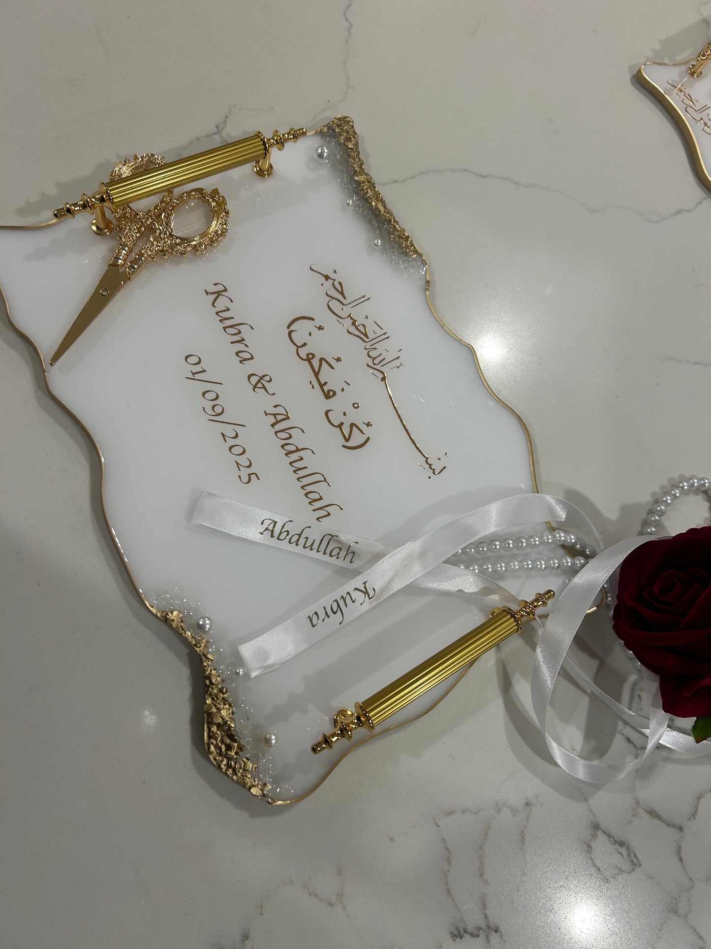 Rectangle pearl tray