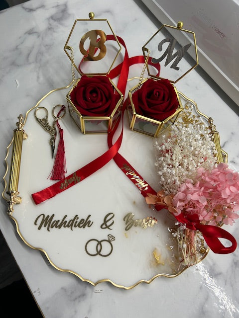 large engagement tray set