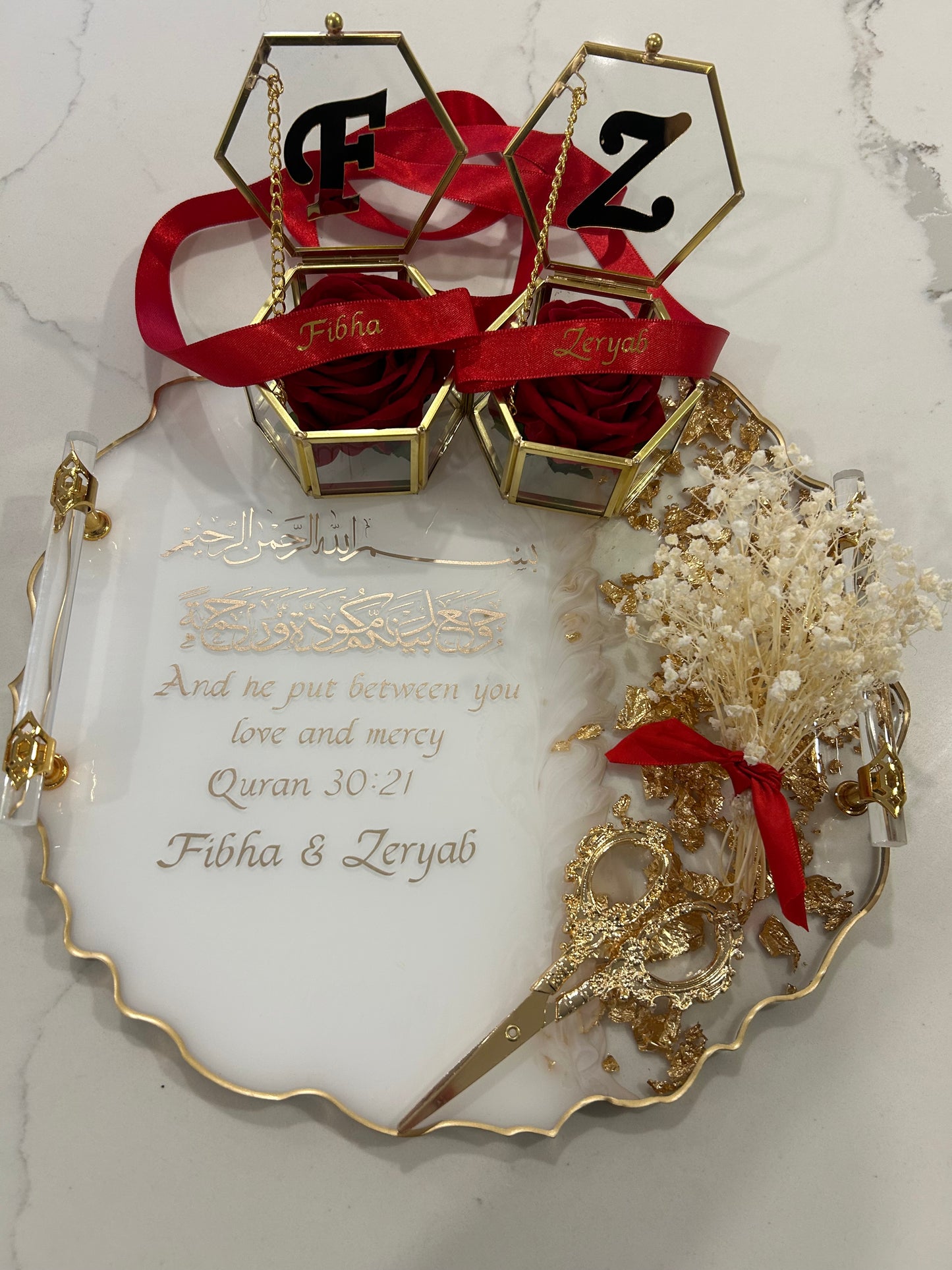 Large engagement tray set