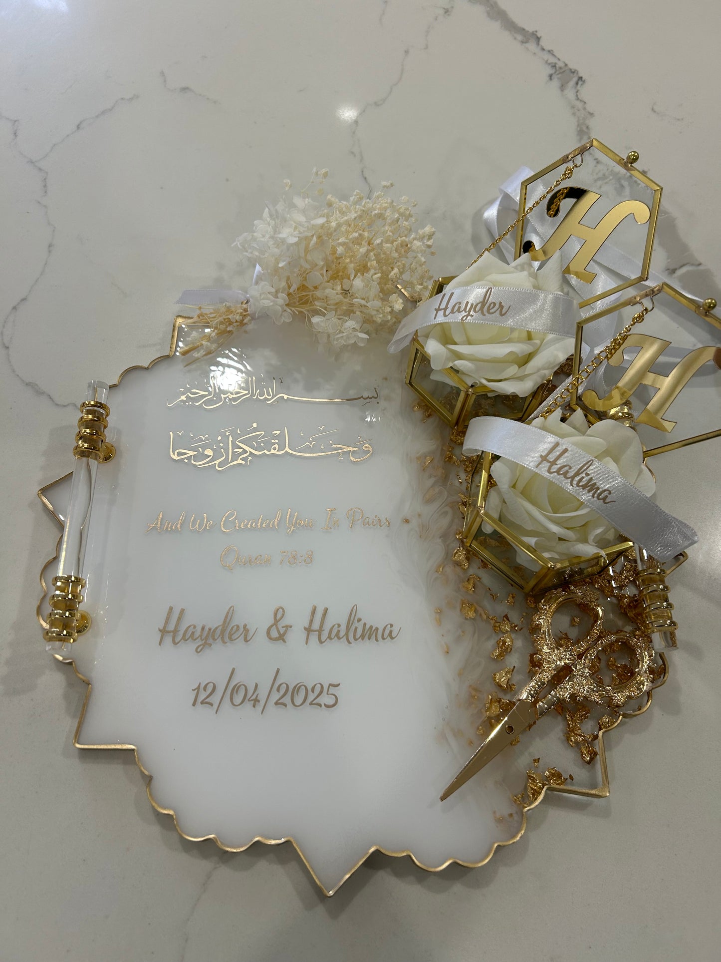 Star engagement tray set