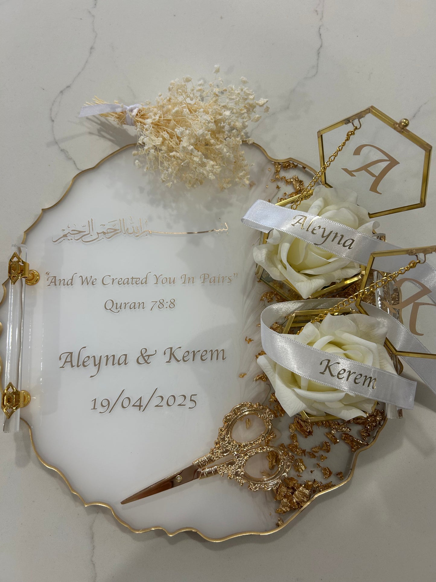 Large engagement  tray set