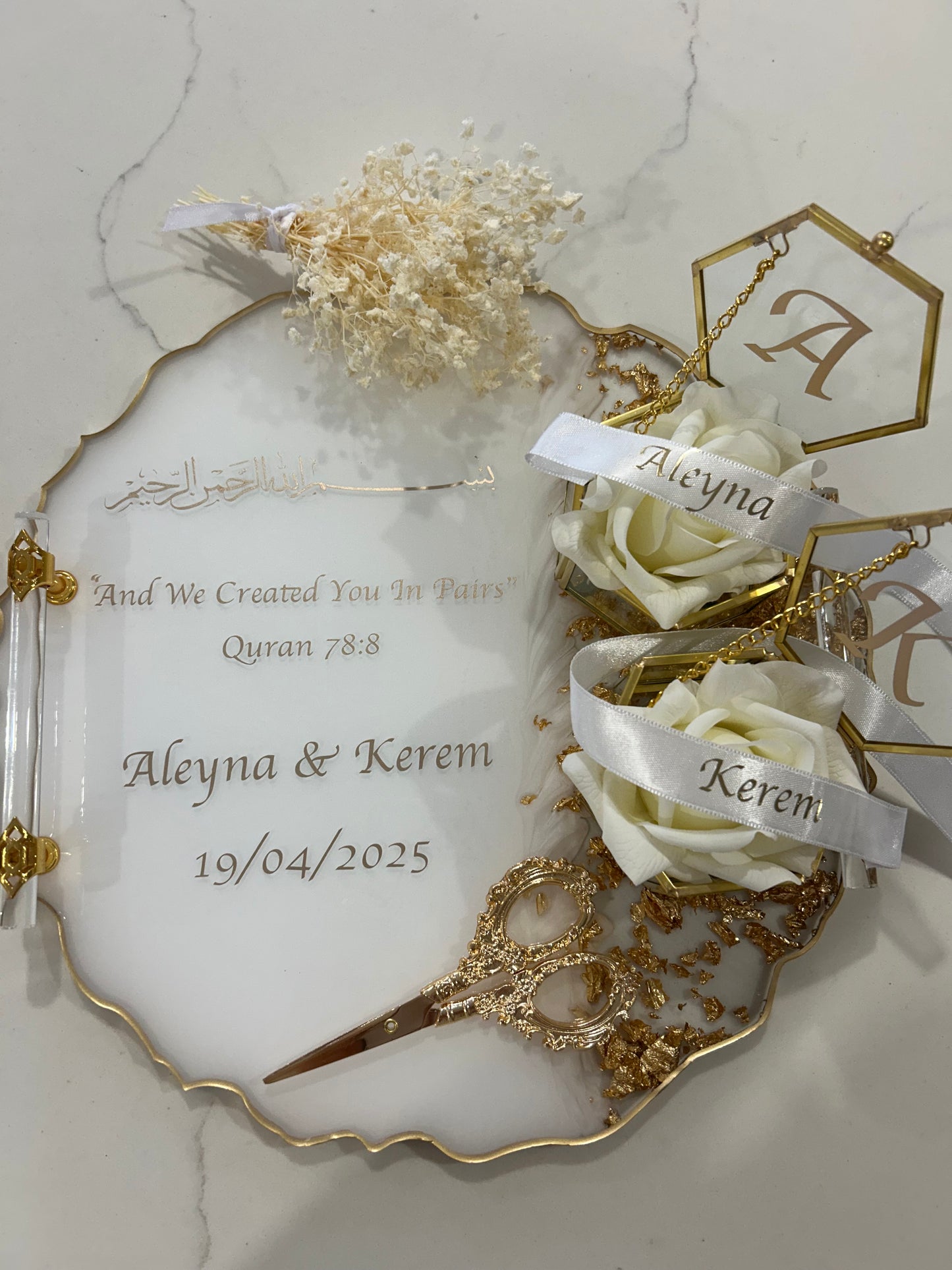 Large engagement  tray set