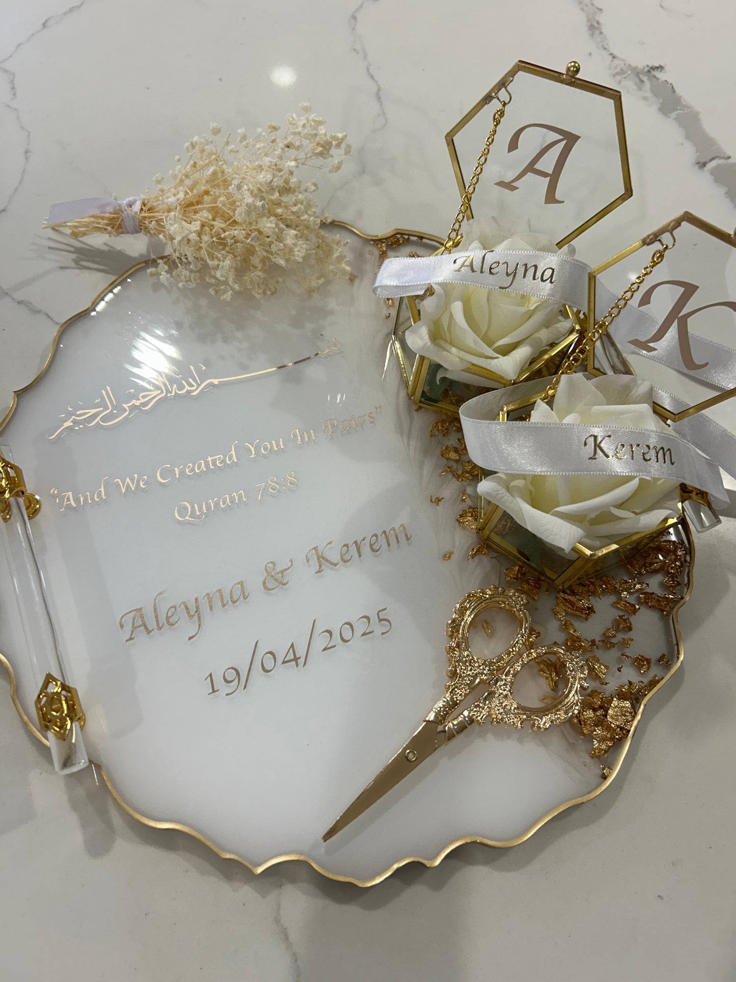 Large engagement  tray set