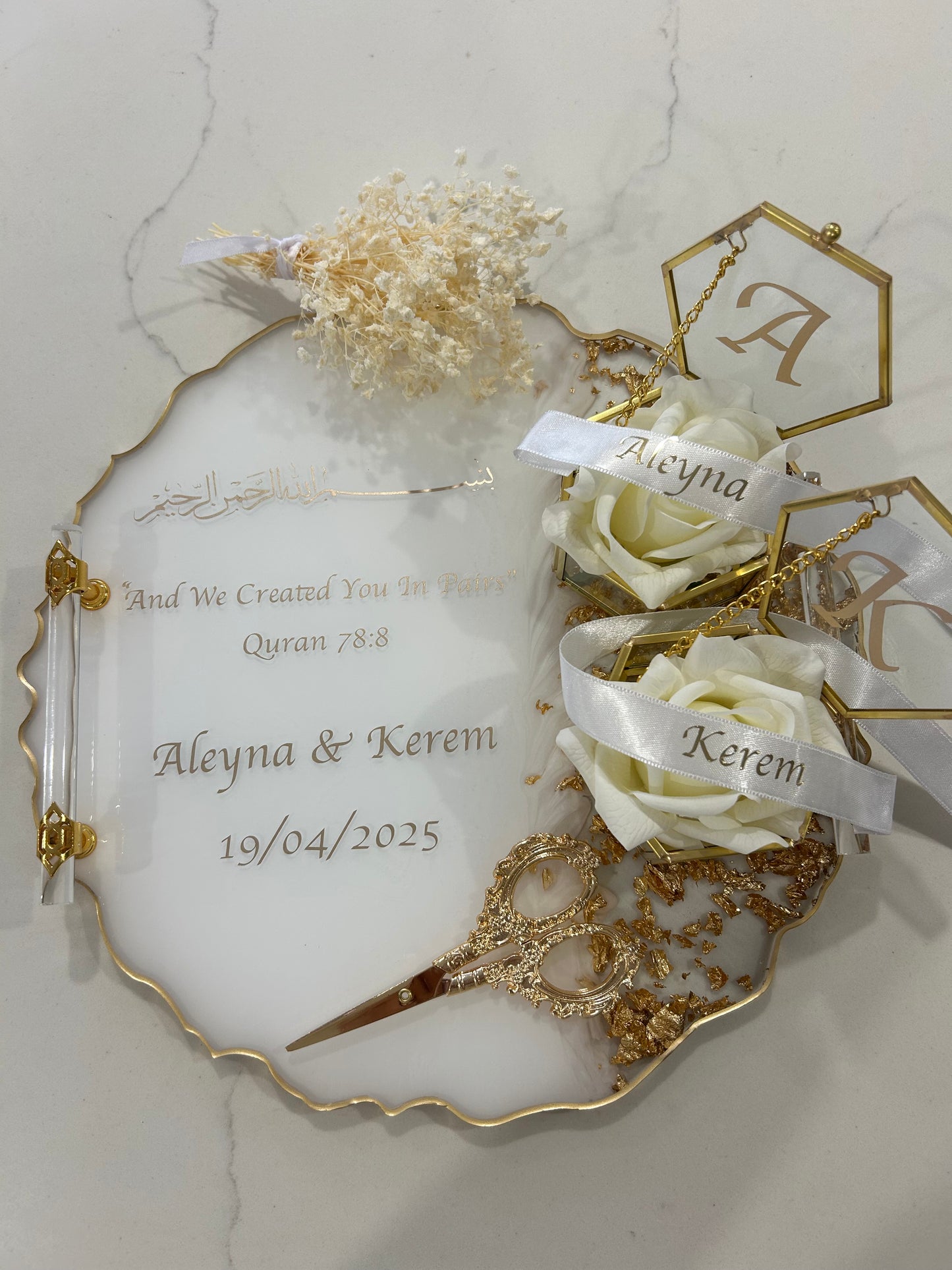 Large engagement  tray set