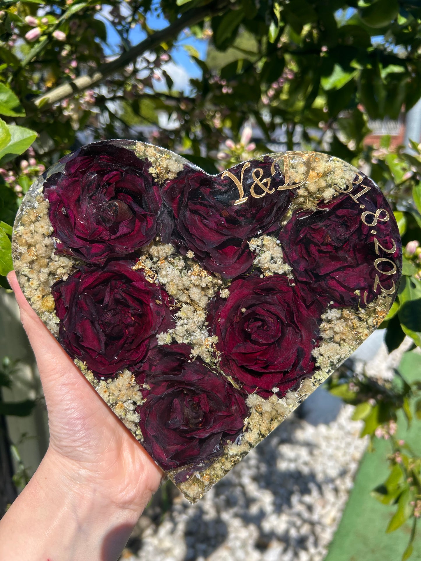 Heart roses (engagement roses)