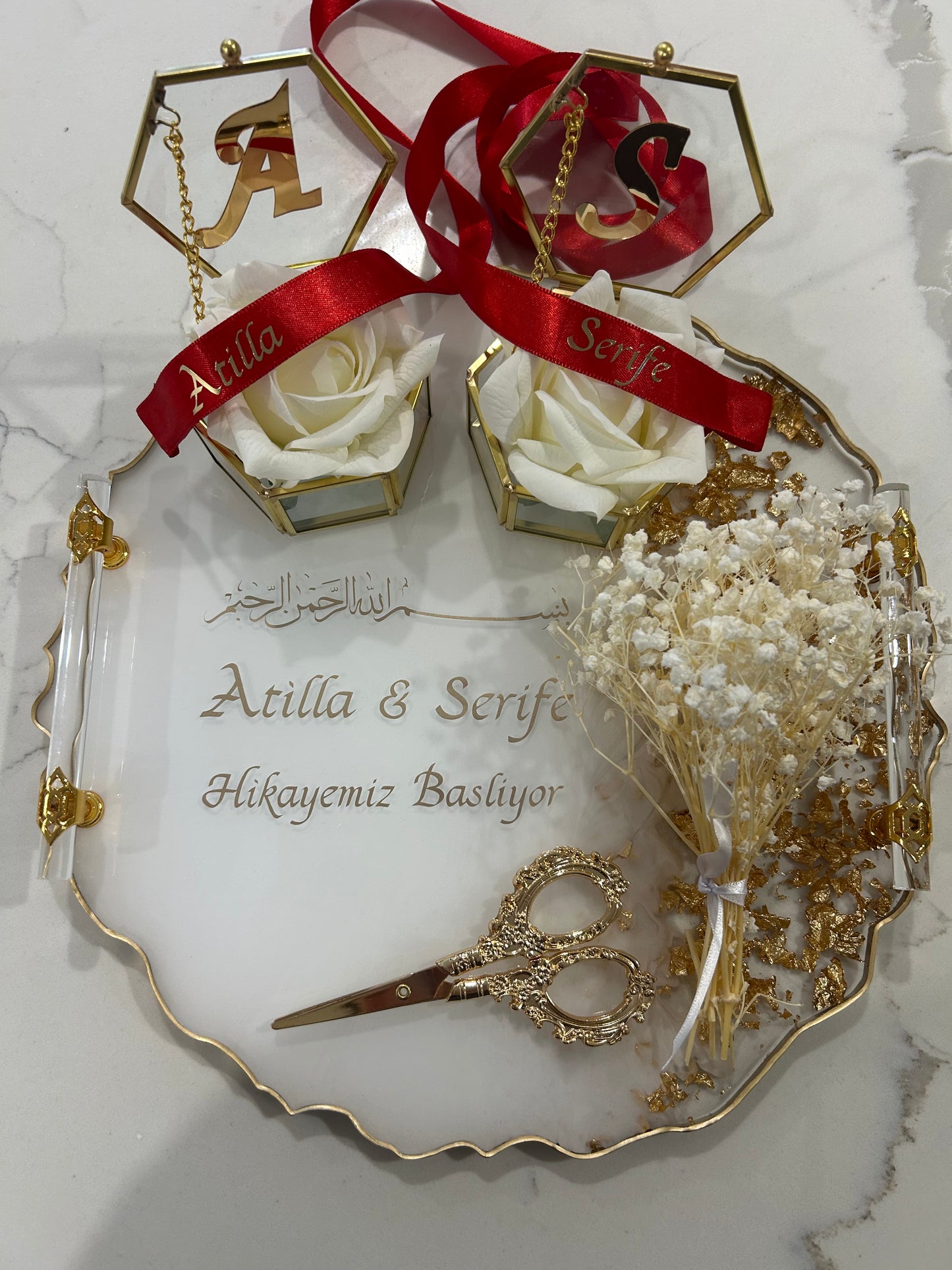 Large engagement tray set
