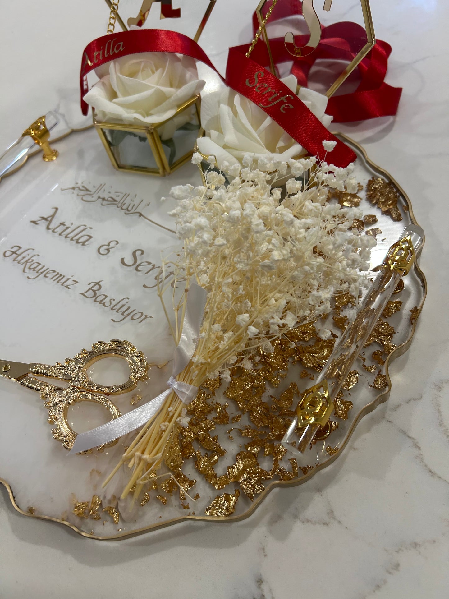 Large engagement tray set
