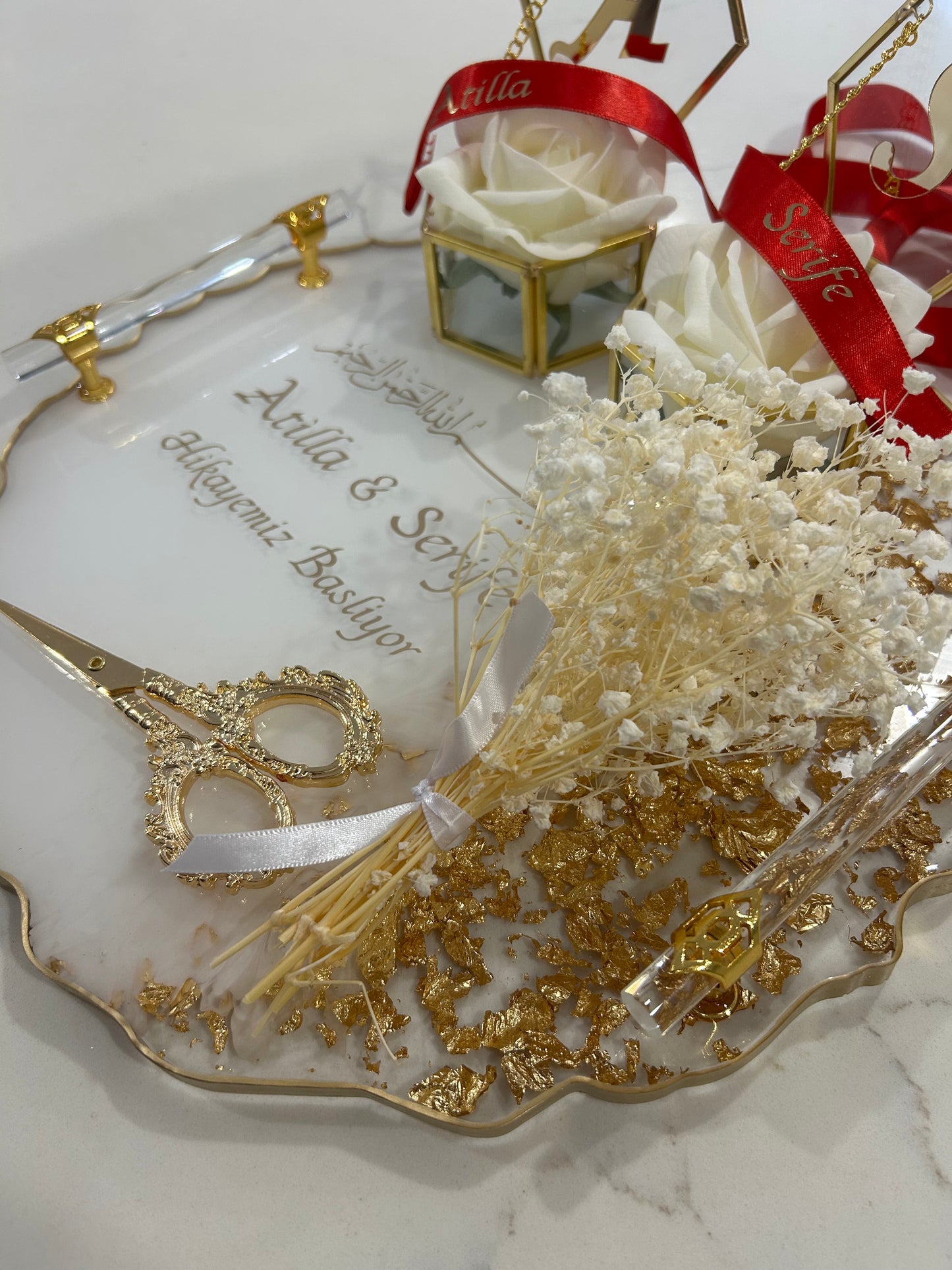 Large engagement tray set