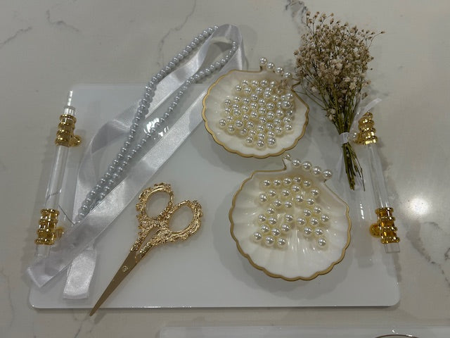 our seashell engagement  set