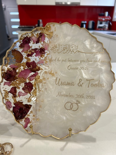 rose engagement tray