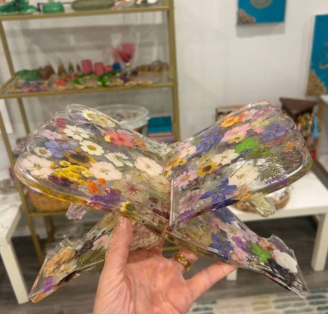 Floral Quran stand