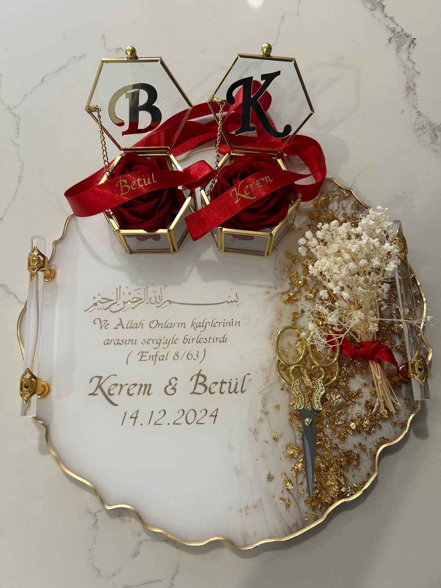 Large engagement tray set