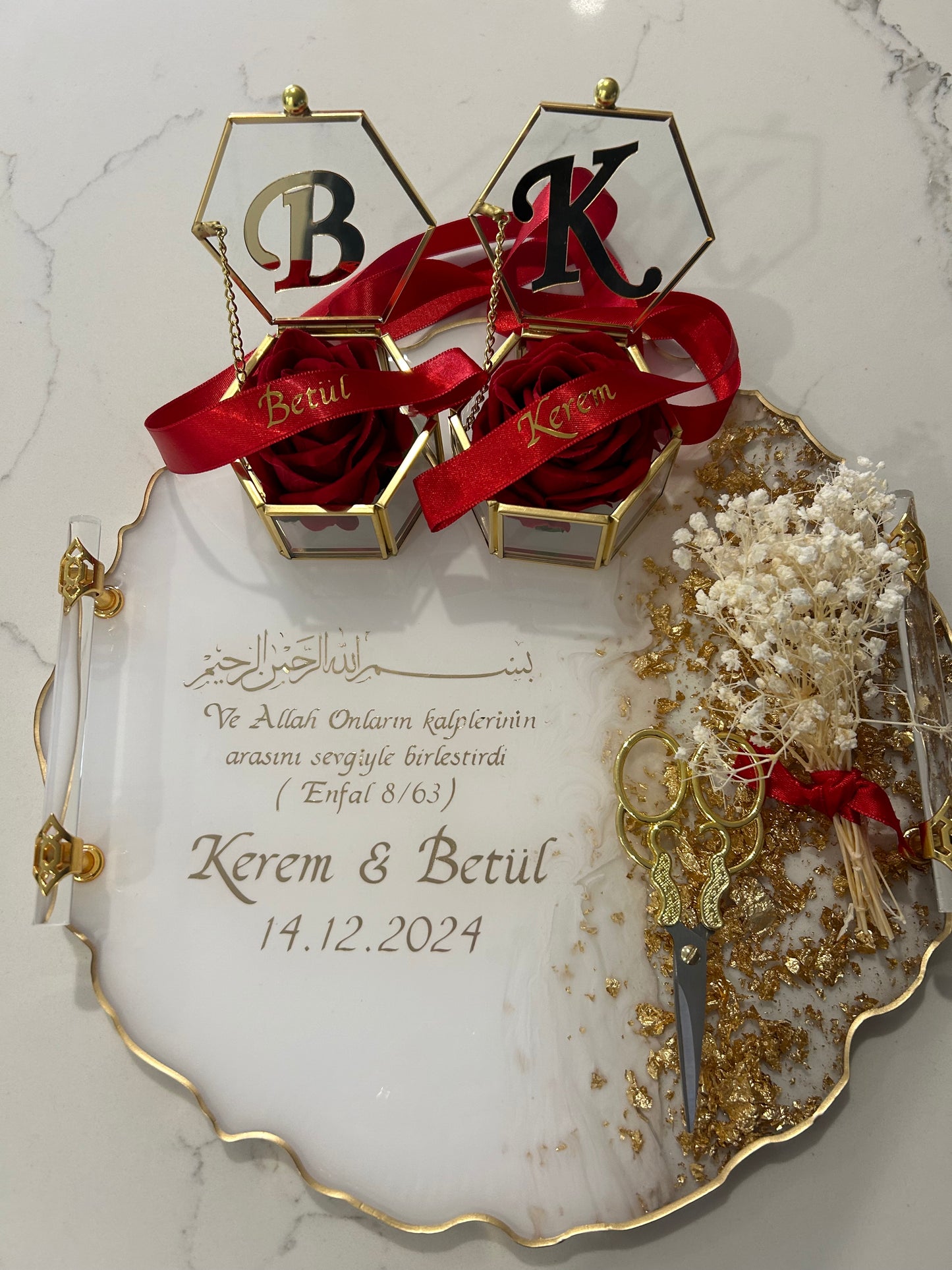 Large engagement tray set