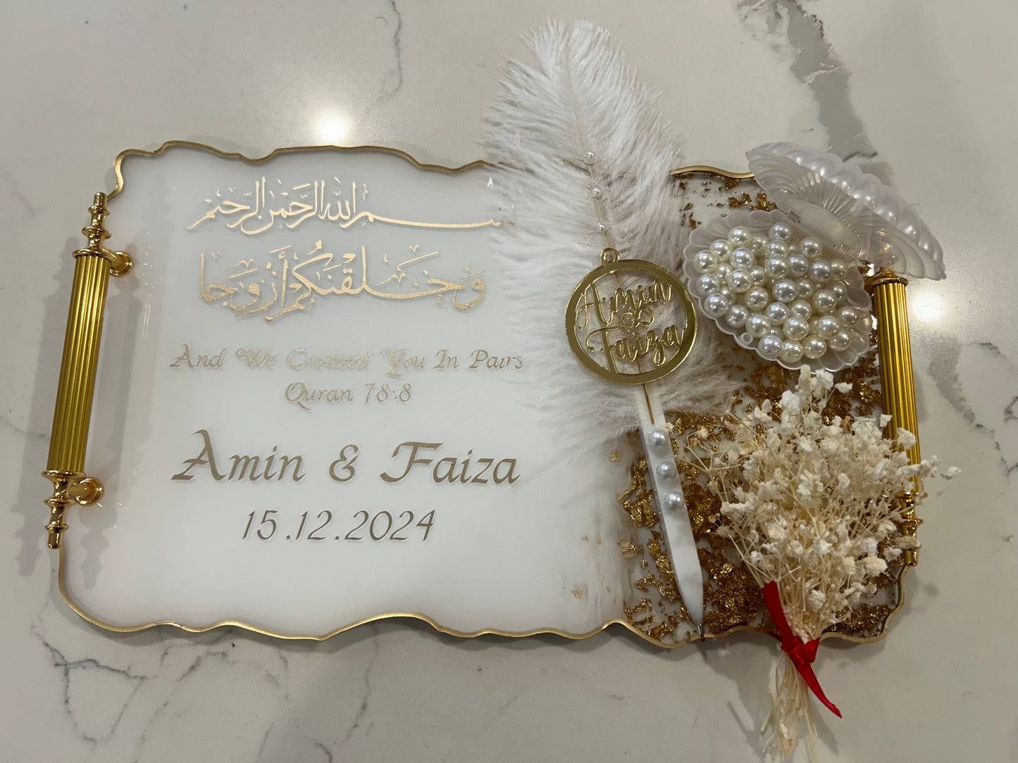 Large engagement tray set