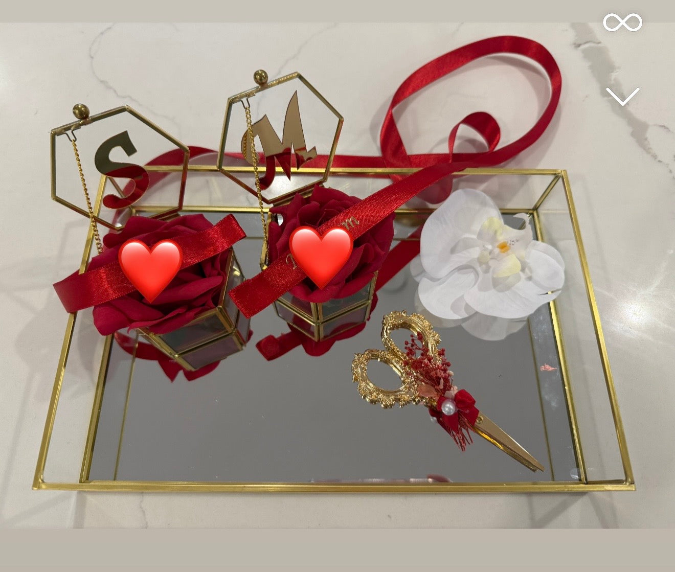 Engagement Mirror tray