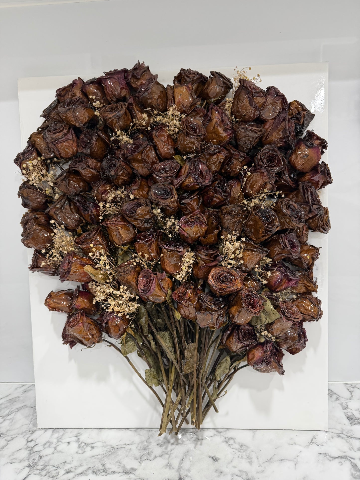 Preserved Rose Wall Art