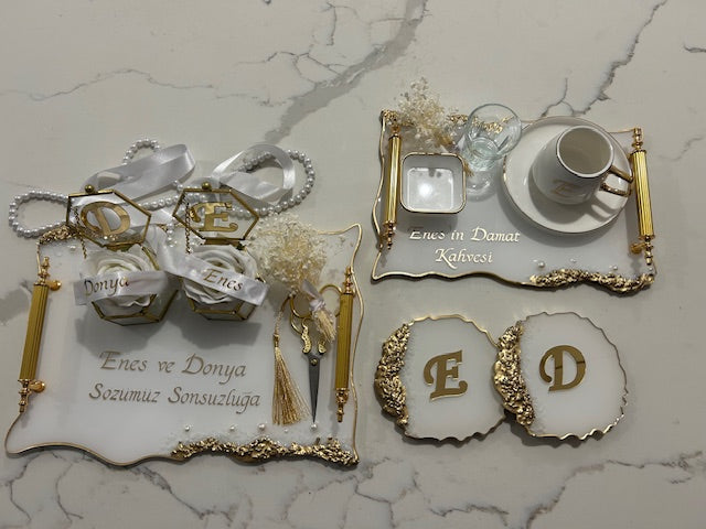 our cofee and engagement tray bundle
