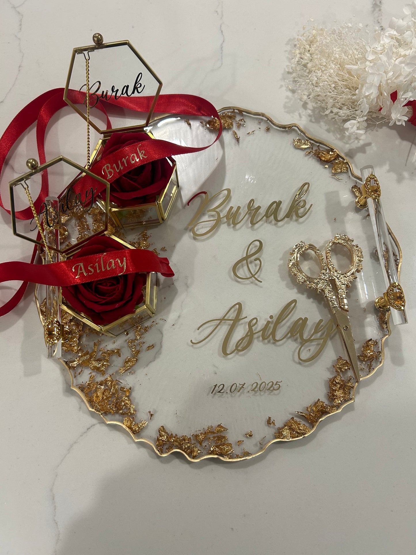 Large engagement tray set