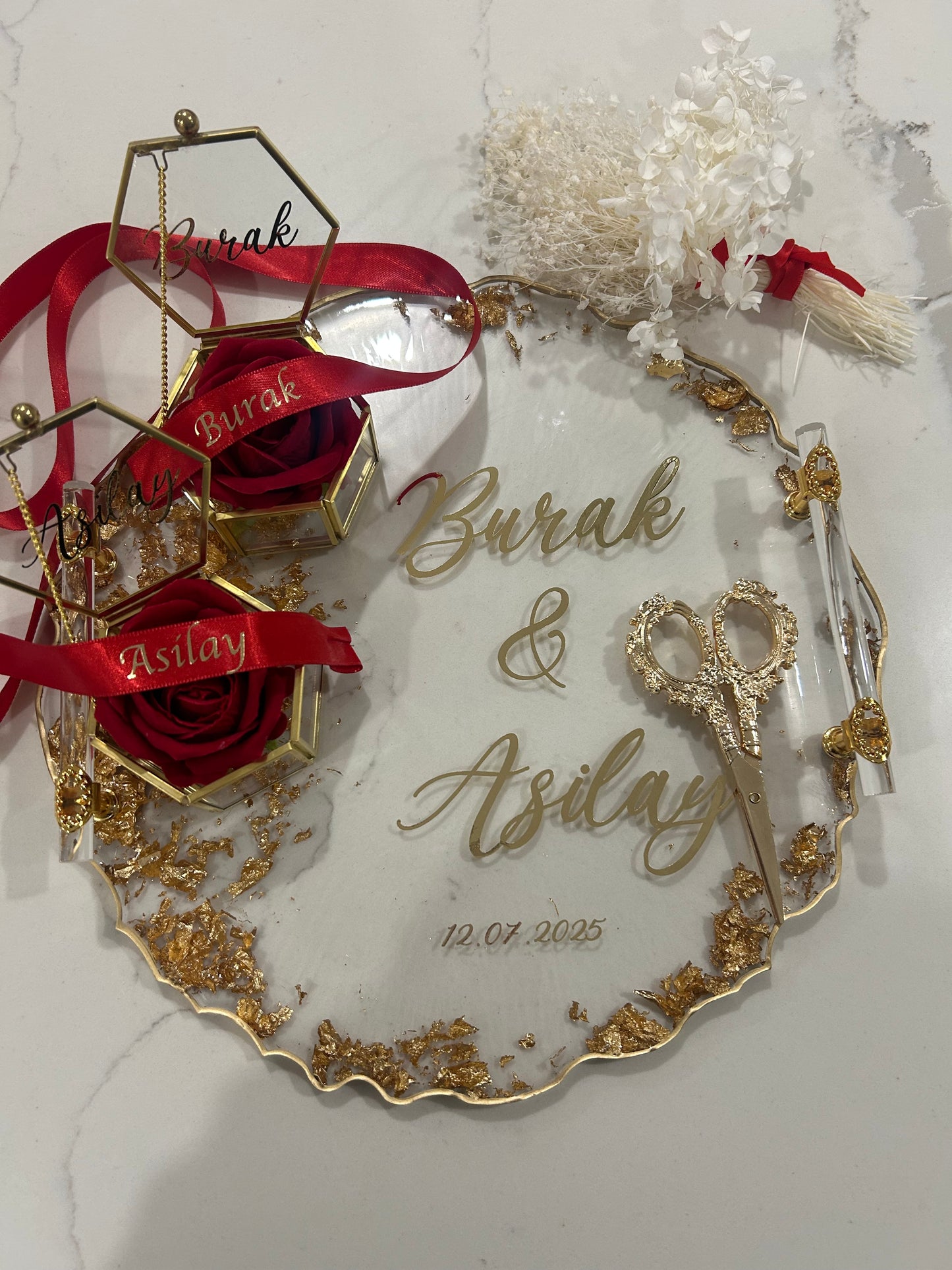 Large engagement tray set