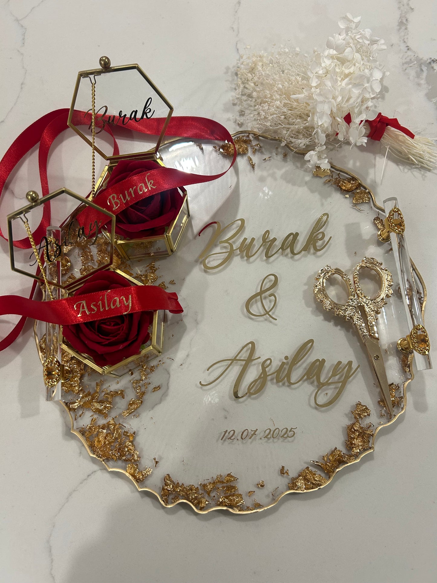 Large engagement tray set
