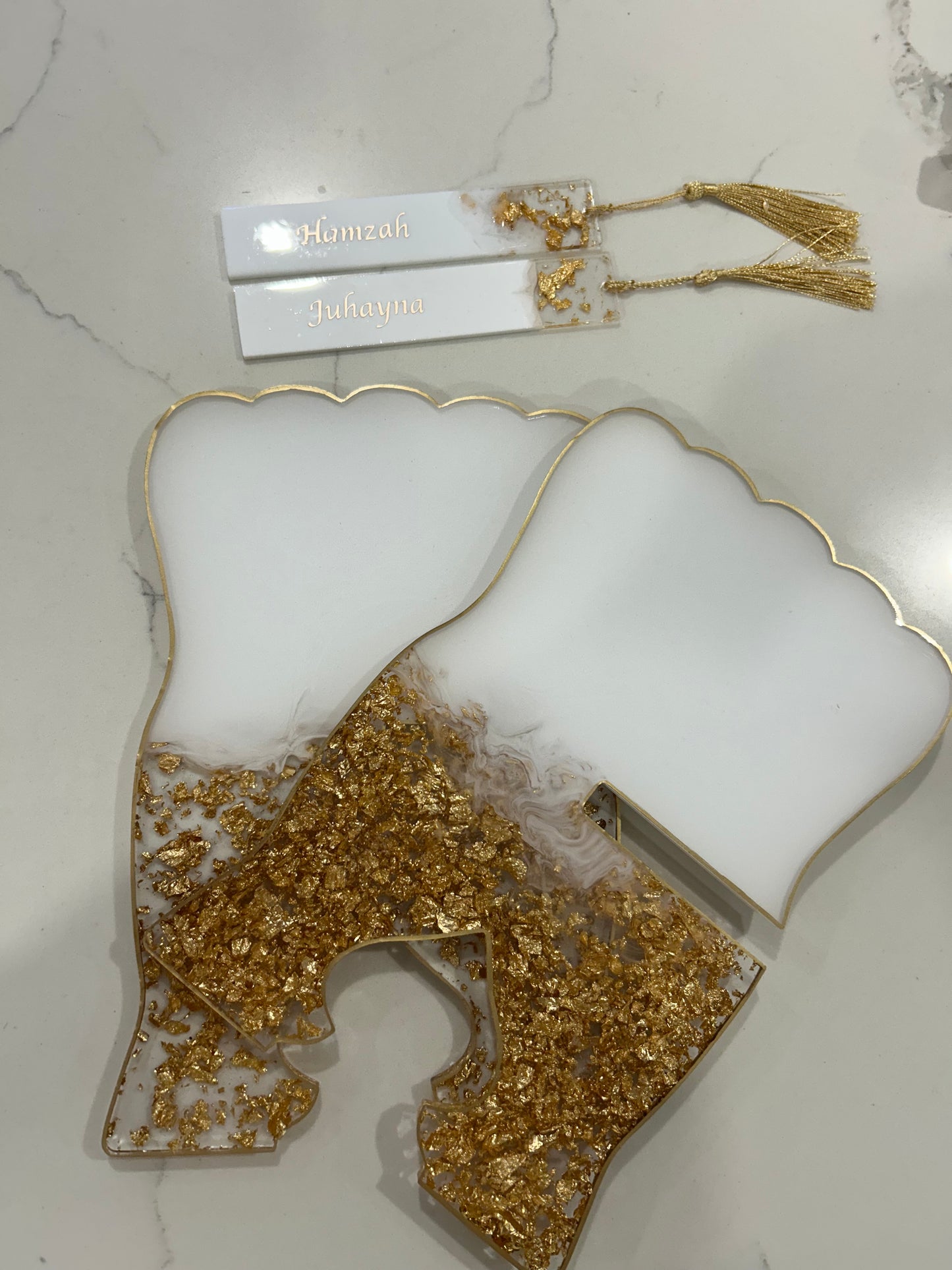 Nikah Quran stand with bookmarks