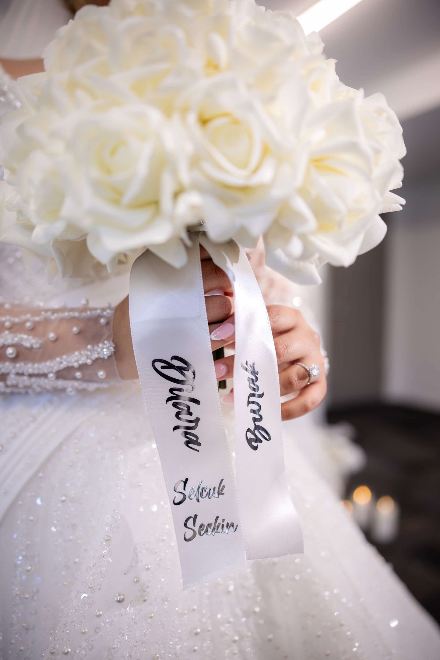 Wedding  flower ribbon