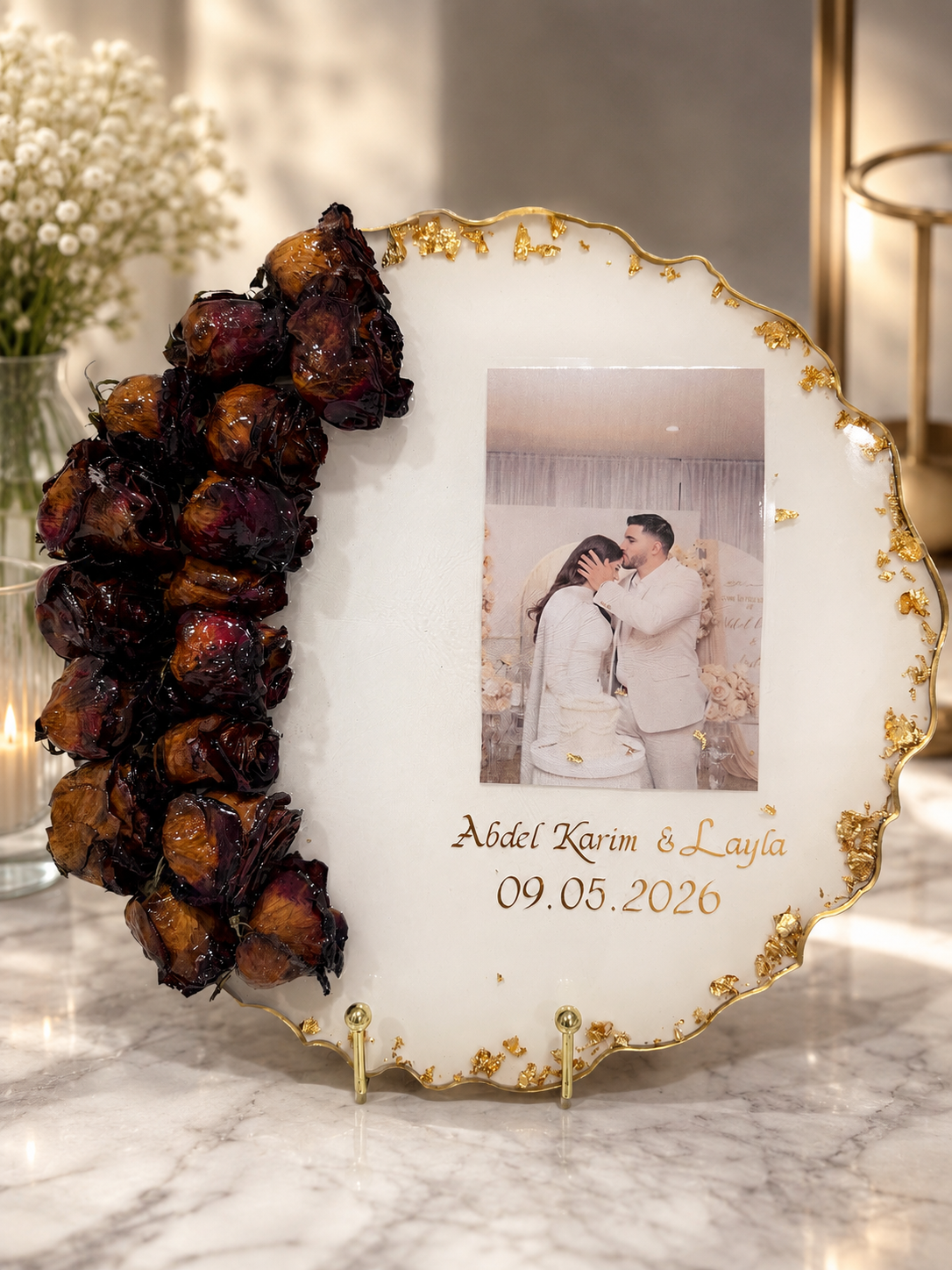 Custom Flower Preservation Photo Keepsake