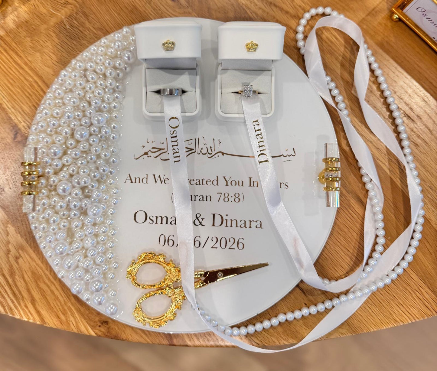 Luxury Personalised Engagement Tray