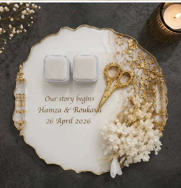 Custom Resin Engagement Ring Tray