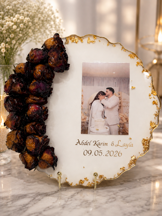 Custom Flower Preservation Photo Keepsake