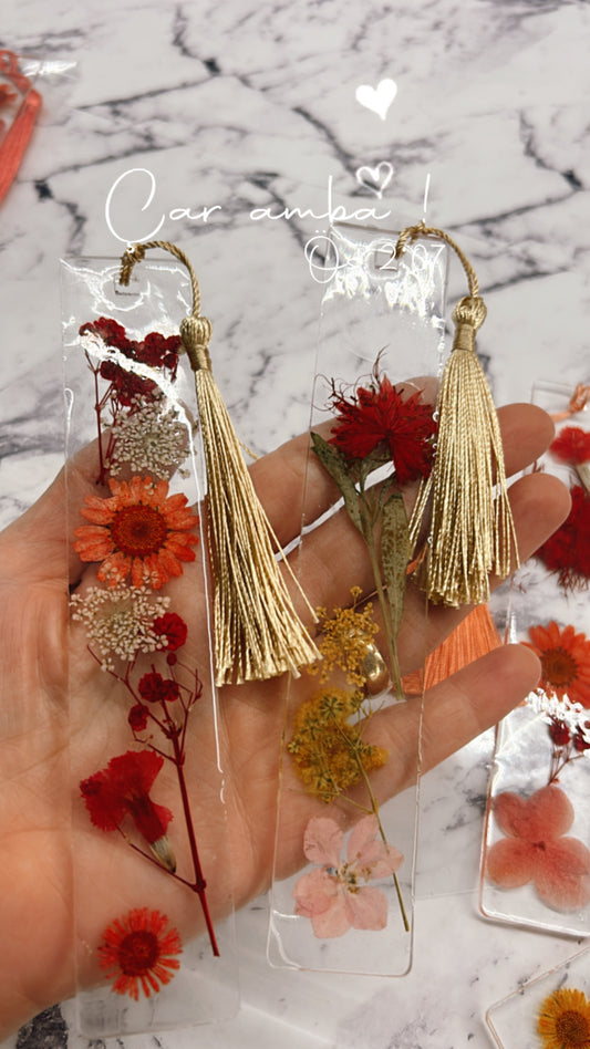 Flower bookmarks