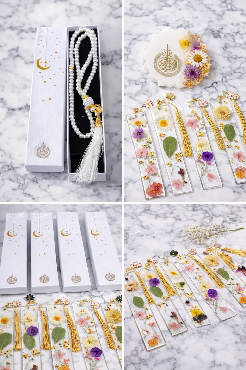 Flower bookmarks