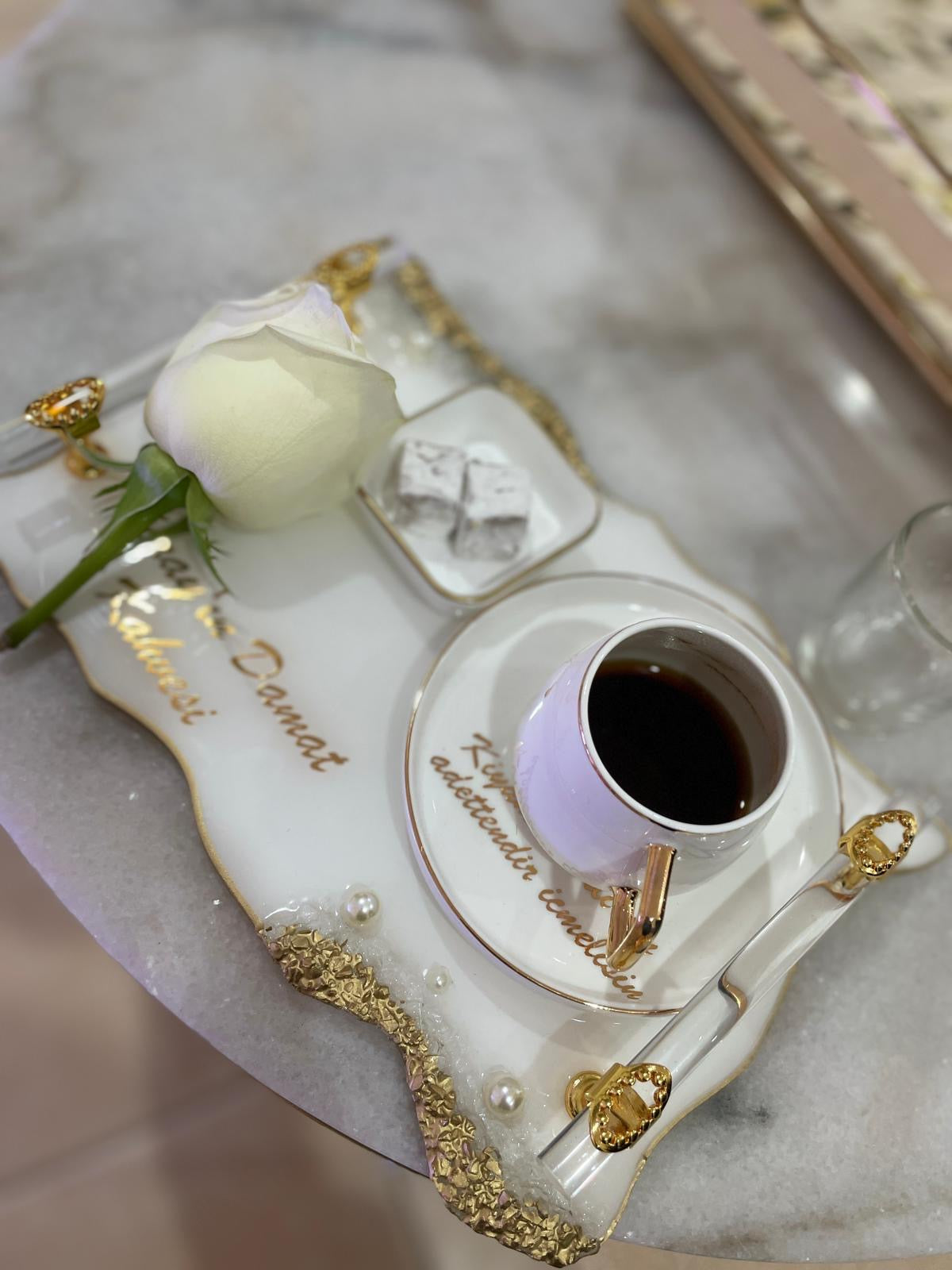 Damat kahve tray