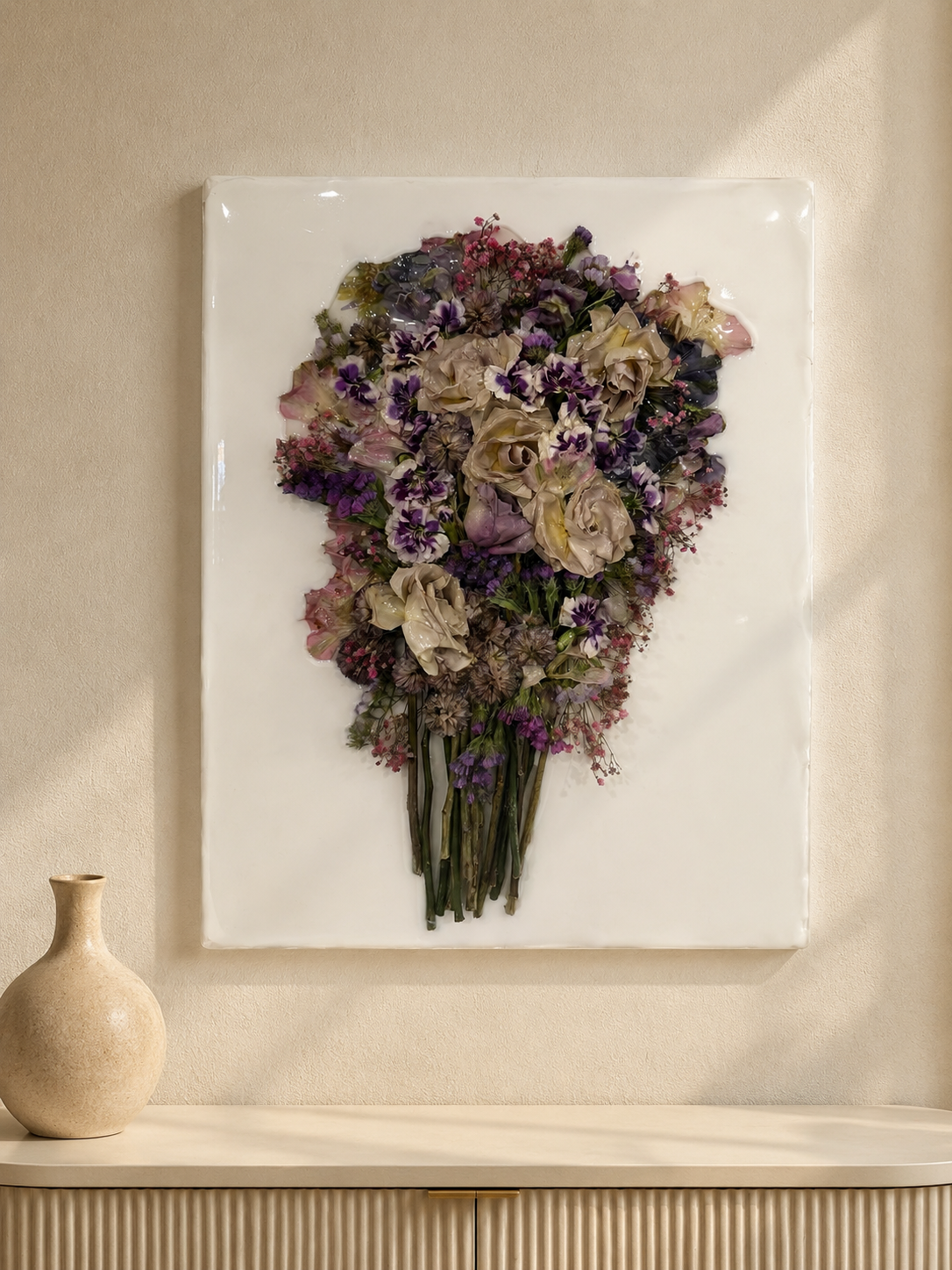 Custom Engagement Bouquet Wall Art