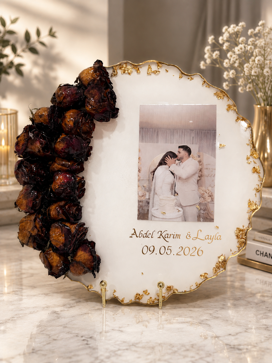 Custom Flower Preservation Photo Keepsake