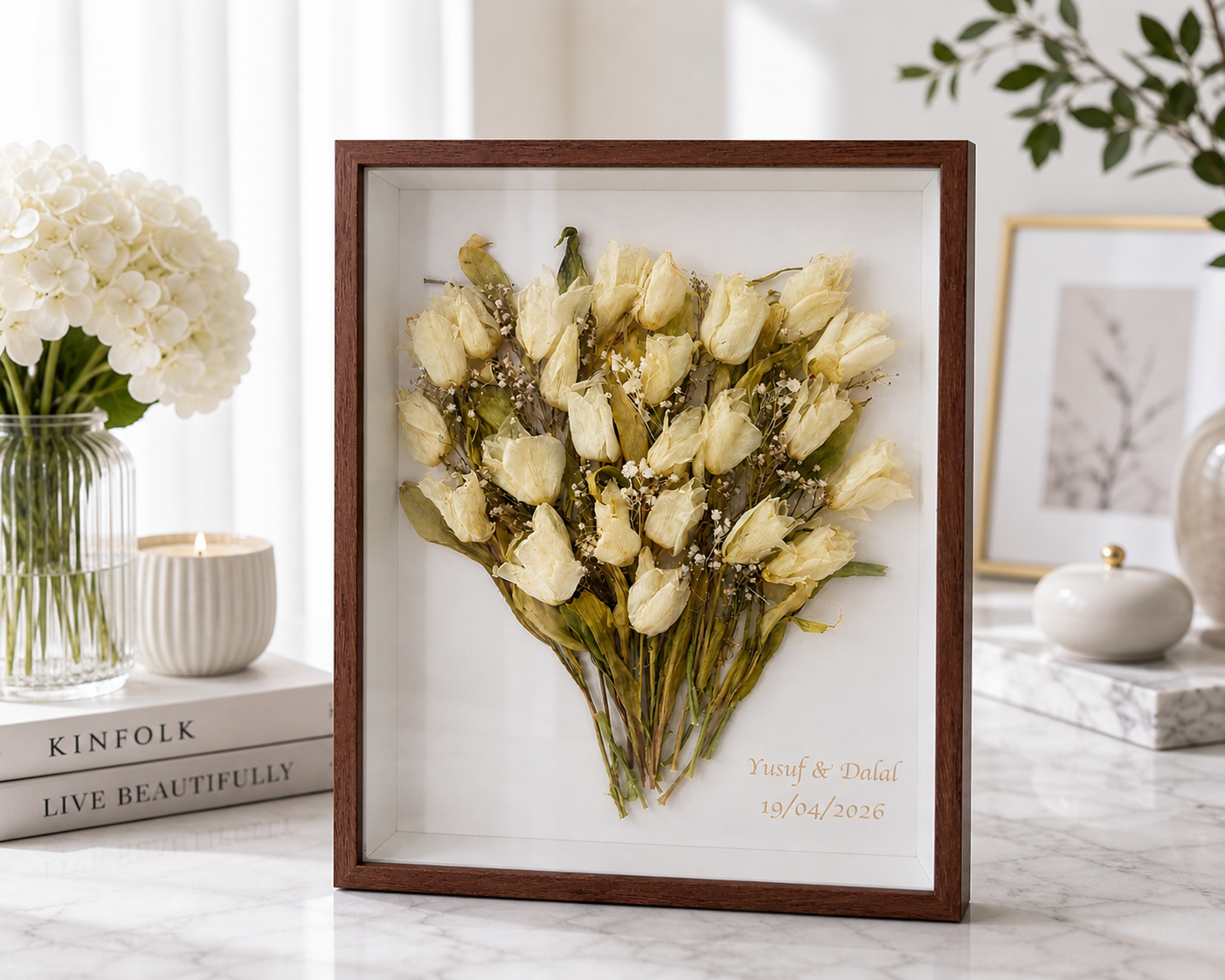 Wedding flower preserved