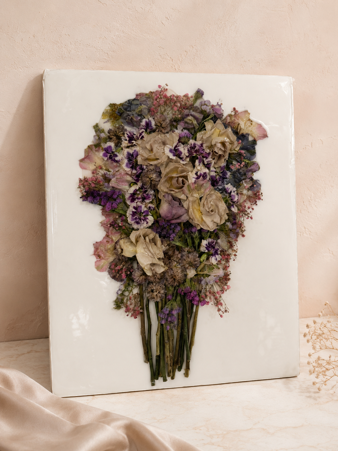 Custom Engagement Bouquet Wall Art