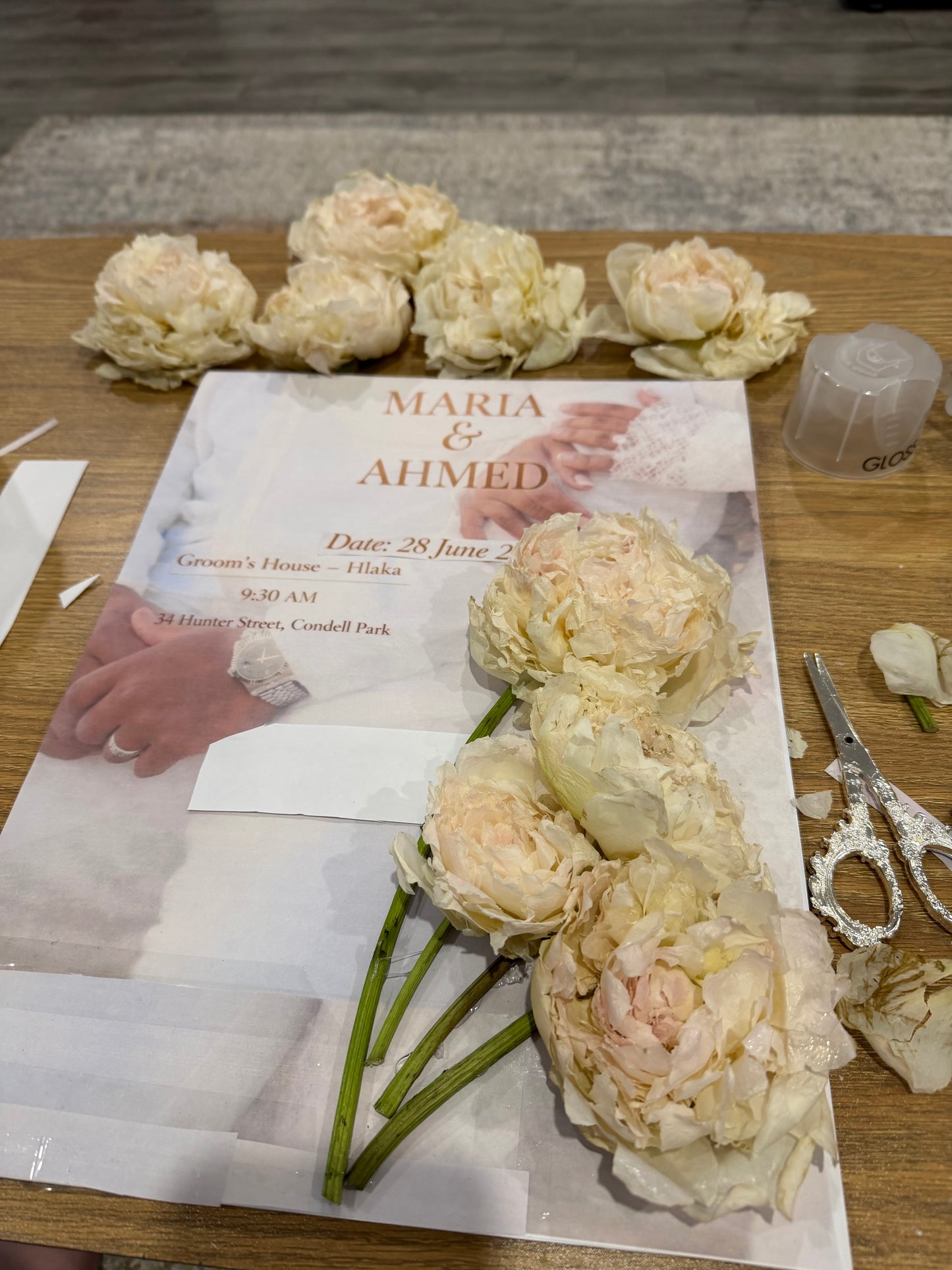 Custom Wedding Flower Shadow Box Frame
