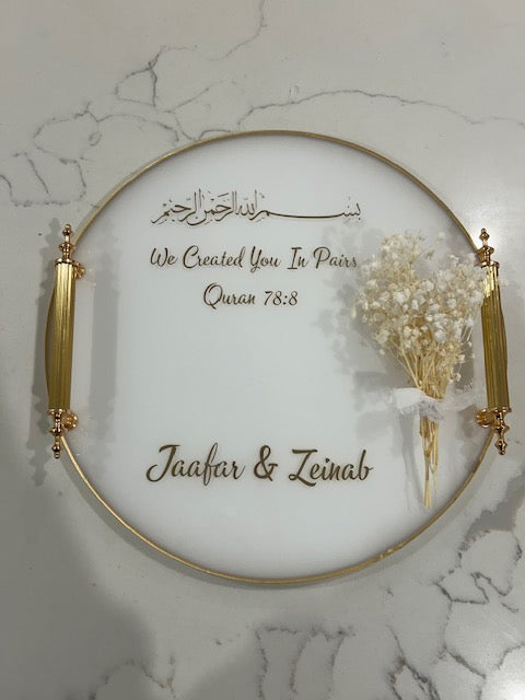 round engagement tray