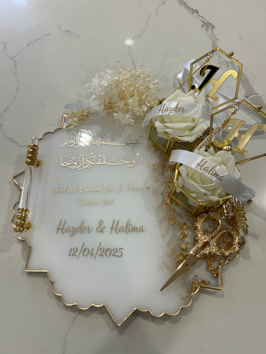 Star engagement tray set
