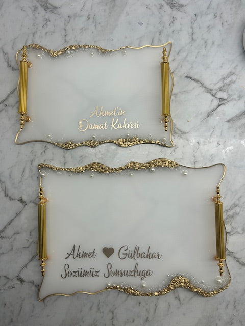 engagement -coffee tray set