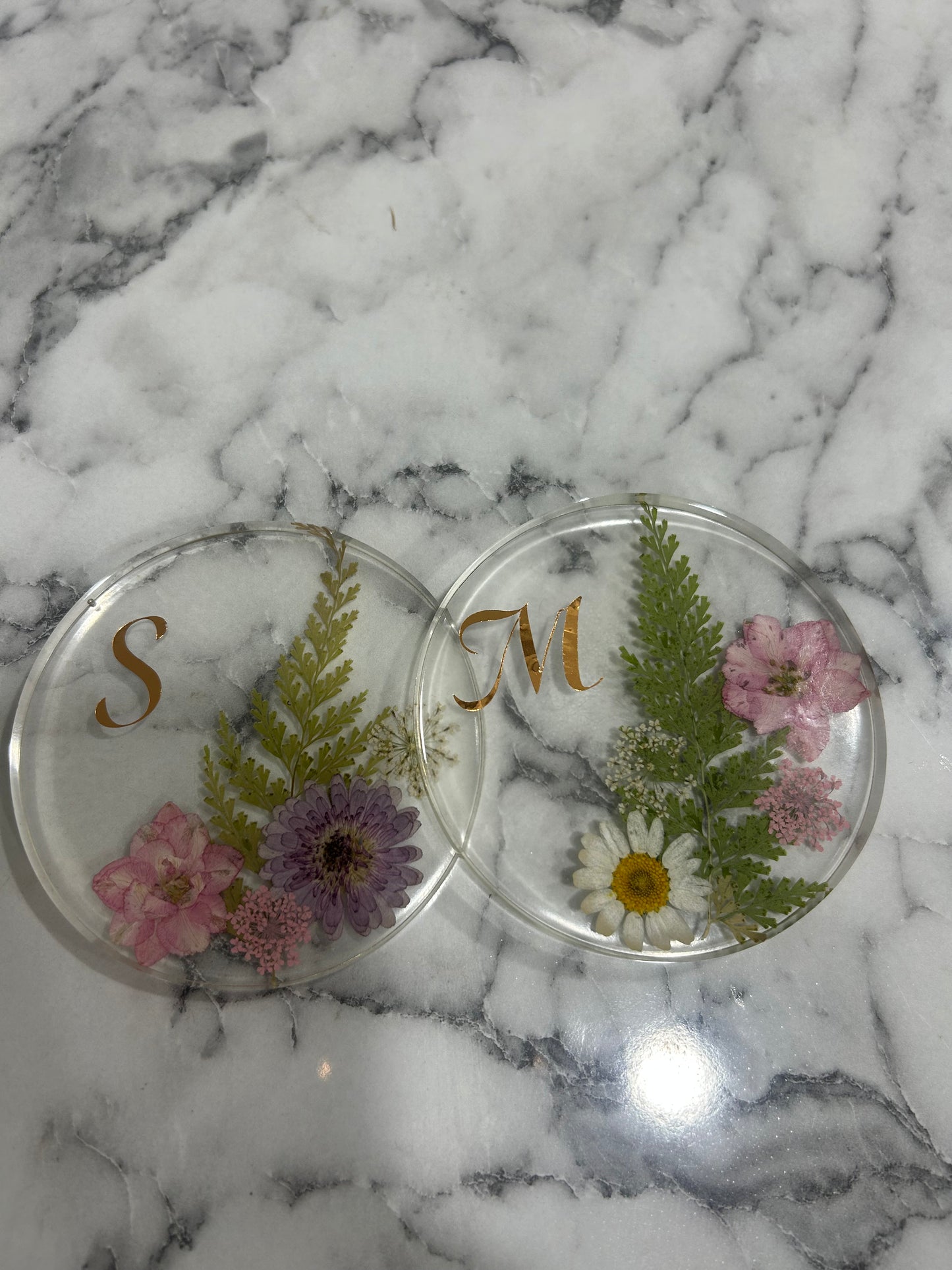 Flower coasters