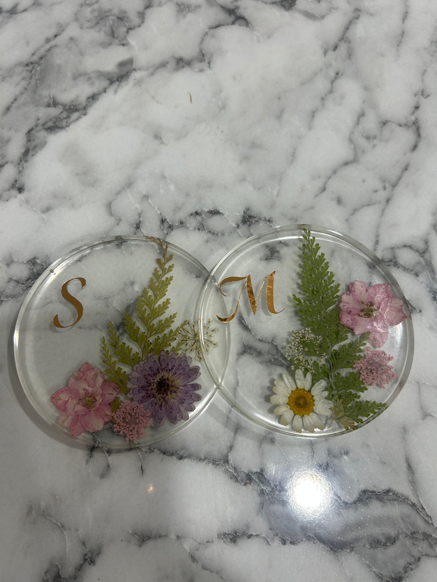 Flower coasters