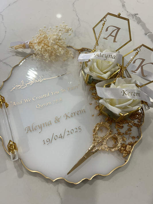 Large engagement  tray set