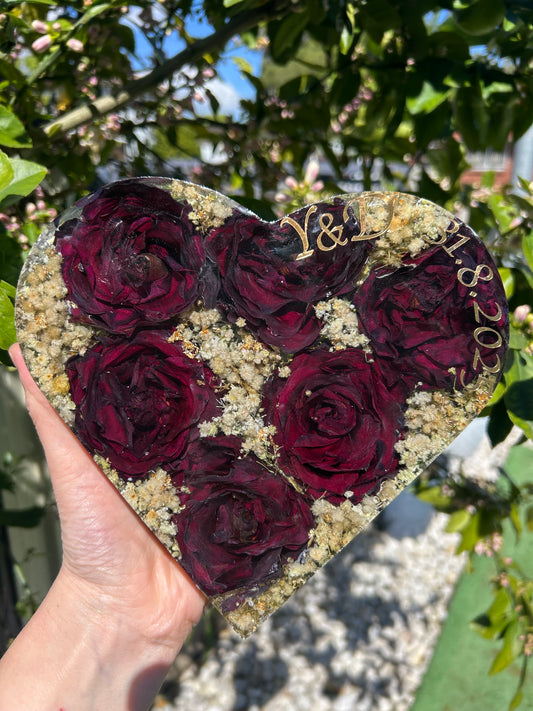 Heart roses (engagement roses)