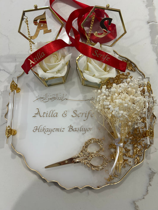 Large engagement tray set