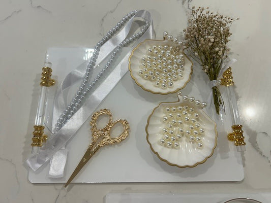 our seashell engagement  set